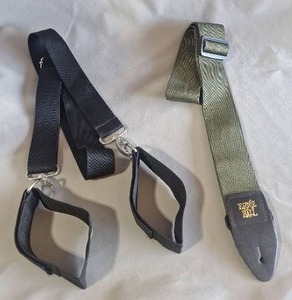 lot 186 image: Ernie Ball 2 Guitar Strap & Strap with Velco Wrist Wraps