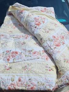 lot 189 image: Comforter & with Floral Print Rose Pattern