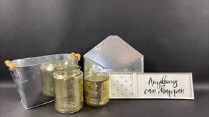 lot 207 image: Galvanized and Glam Home Decor