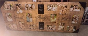lot 52195 image: Mainstays 18 Opening Collage Picture Frame - Retail $35