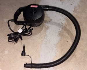 lot 52213 image: Coleman Electric Air Pump with Hose and Nozzle Attachment - Retail $29