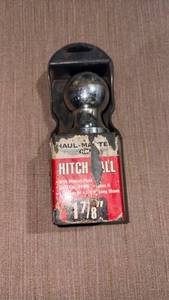 lot 52225 image: Haul-Master Hitch Ball 1 78 inch 3500 lbs GVWR with Wrench Flats - Retail $12