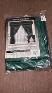 lot 52233 image: Therma-Guard Seed-Lined Drapery Amanda 48 in. x 63 in. One Pair Jade - Retail $39