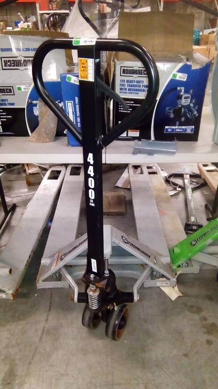 lot 7941 image: Strongway Pallet Jack  4400-Lb. Capacity, 62in.L x 27in.W