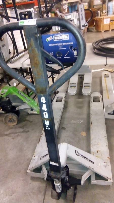 lot 7943 image: Strongway Pallet Jack  4400-Lb. Capacity, 62in.L x 27in.W