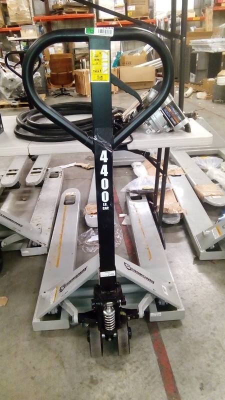 lot 7944 image: Strongway Pallet Jack  4400-Lb. Capacity, 62in.L x 27in.W