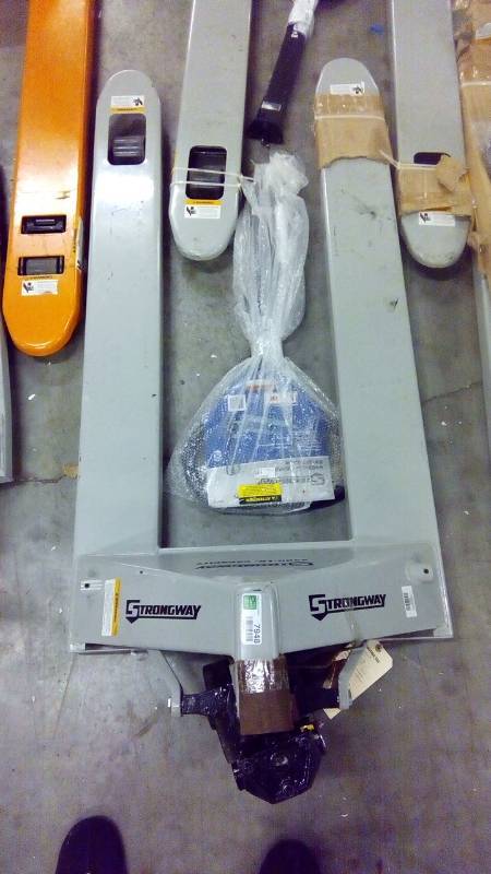 lot 7948 image: Strongway Pallet Jack  4400-Lb. Capacity, 62in.L x 27in.W