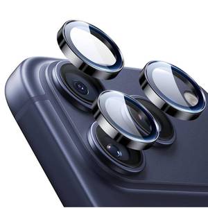 lot 37968 image: ESR Camera Lens Protector for iPhone 17 Pro Max 17 Pro 16 Pro Max 16 Pro 15 Pro Max 15 Pro 14 Pro Max 14 Pro, Ultra-tough HD Individual Camera Protectors, Ultra-thin Tempered Glass, 1 Pack, Black - Retail $8
