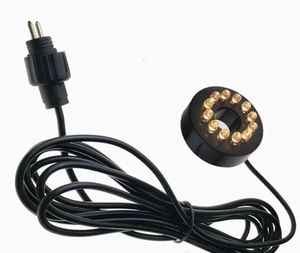 lot 27885 image: Replacement 12V Underwater 12-LED Lights Ring Submersible Fountain Pond Underwater Lights (Warm White) - Retail $20