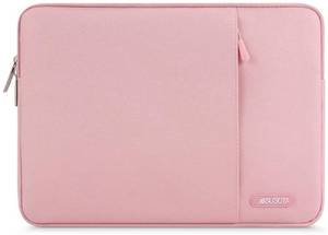 lot 27892 image: Laptop Case 15 inch, 15 inch Laptop Sleeve Compatible with MacBook Air M5 A3448 M4 A3241 M3 A3114 M2 A2941 2026-2023, Dell XPS, Polyester Vertical Computer Sleeve Bag with Pocket, Pink - Retail $20