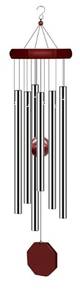 lot 27920 image: Memorial Wind Chimes Outdoor Large Deep Tone, Sympathy Wind-Chime Personalized with 6 Tuned Tubes, Elegant Chime for Garden Patio Balcony and Home - Retail $8