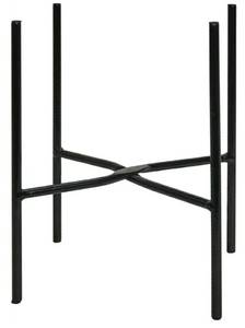 lot 27925 image: 8 Inch Black Metal Versatile Plant Stand Heavy Duty Round Flower Pot Holder Indoor Outdoor Decor Display Rack - Retail $17