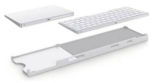 lot 27937 image: Stand Compatible with Apple Magic Wireless Keyboard and Apple Magic Trackpad (Apple Keyboard & Trackpad are not Included) - Retail $36