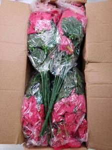lot 27954 image: 16 Bundles Artificial Flowers for Outdoors, Realistic Bougainvillea Fake Flowers for Outside, UV Resistant Silk Outdoor Faux Plants for Porch Patio Planter Front Door Garden Decor(Hot Pink) - Retail $20