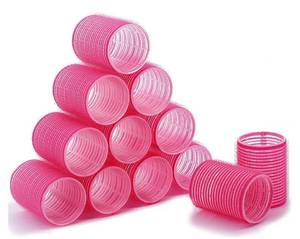 lot 27959 image: Hair Rollers Self Grip Large - 12 Packs Medium Volume Hair Basic Beauty Wide Salon, 2.5x2.5inch - Retail $15