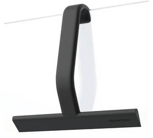 lot 27964 image: Shower Squeegee for Glass Doors, All-One-Piece Award-Winning Silicone Squeegee with Built-in Hook for Bathroom, Window, Mirror, Tile Wall,Car, Streak-Free Cleaner Tool,10-Inch Black - Retail $22