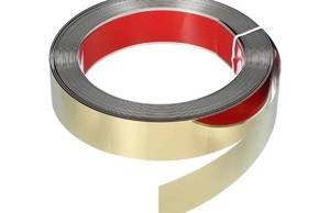 lot 27975 image: Metal Wall Trim UNKNOWN LENGTH Peel and Stick Molding Trim Self Adhesive Stainless Steel Electroplate Finish Metal Strip Trim for Wall Ceiling Mirror Frame Border Edge, Gold  Description .   Additional Detail Open Box 