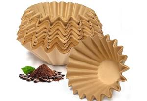 lot 27987 image: Coffee Filter, UNKNOWN Count Unbleached Natural Small Basket Disposable Paper Coffee Filter for Coffee Maker Pour Over Pot, Suitable for Home Coffee Shop Business Commercial (Brown)