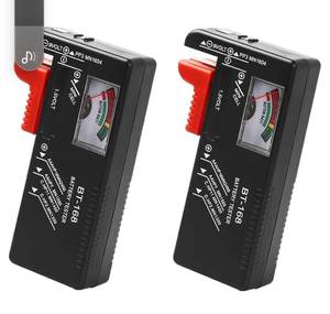 lot 27989 image: 2 Pack Battery Tester, Universal Battery Checker for AAAAACD  9V  1.5V Button Cell Batteries Household Battery Life Level Testers Power Monitor Meter (Requires No Battery for Operation) - Retail $7