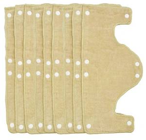 lot 28009 image: Big Beige Hard Hat Sweatband,Reusable Washable Terry Cotton Hard Hat Liner snap on, 9 pcs per Pack - Retail $30