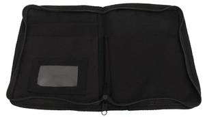 lot 28019 image: Glove Box Compartment Organizer, 600D Oxford Cloth Car Document Holder, Zipped Design Owner Manual Case Pouch, Vehicle Storage Wallet for Registration, Insurance Card - Retail $15