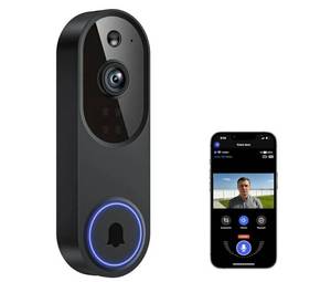lot 28050 image: Doorbell Camera M52, Security Camera OutdoorIndoor, 1080 HD with Night Vision, 4 Infrared Lights, 120° Wide View, Motion Detection Notification, Works with Smartphone. - Retail $10