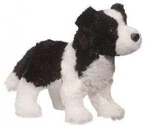 lot 28081 image: Douglas Meadow Border Collie Plush Stuffed Animal - Retail $13