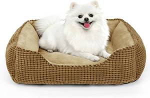 lot 14 image: MIXJOY Medium Dog Bed Washable Orthopedic Rectangle Pet Sofa Bed