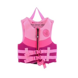 lot 29 image: $55 Body Glove Childs Neoprene PFD Life Jacket, Girl 33-55 lb, Pink
