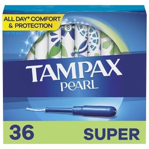 lot 43 image: Tampax Pearl Tampons, LeakGuard Braid, Unscented 36ct
