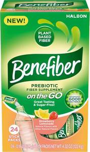 lot 61 image: Benefiber Fiber, Strawberry Lemonade, On-The-Go Sticks, 24 Count