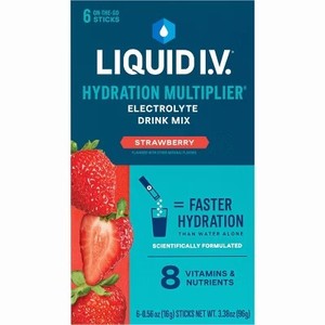 lot 68 image: Liquid I.V. Hydration Multiplier Drink Mix Strawberry 6 pkts