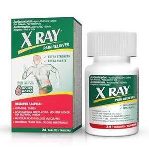 lot 71 image: X RAY Pain Reliever - Acetaminophen, Aspirin, Caffeine - 24 Tabs