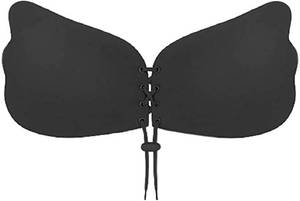 SizeC cup Women Strapless Instant Breast Lift Silicone Push Up Bra for