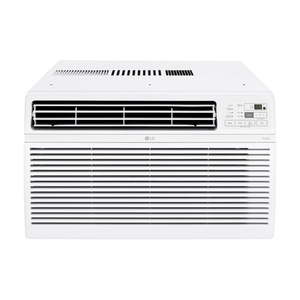lot 17139 image: LG New 14 000 BTU 700 Sq Ft Smart Wi-Fi Enabled Window Air Conditioner  White - Retail $579