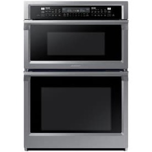 lot 60966 image: Samsung - 30 Microwave Combination Wall Oven with Steam Cook and WiFi - Stainless Steel - Retail $7,972