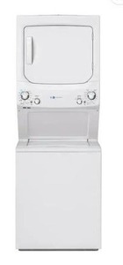 lot 60989 image: GE - 3.9 Cu. Ft. Top Load Washer and 5.9 Cu.Ft Dryer Laundry Center with ENERGY STAR - White - Retail $1,754