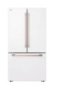 LG - STUDIO 36-in Wide Counter-Depth MAX 26.5 Cu. Ft. French Door Smart Refrigerator with Internal Water Dispenser - Essence White - Retail: $3,199