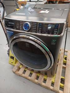 lot 60971 image: GE Profile 5.3 Cu. Ft. High-Efficiency Stackable Smart Washer, PFW950SPTDS - Retail $999