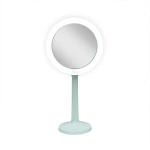lot 16994 image: Zadro Hudson LED Lighted Makeup Mirrors w Magnification & Suction Cup