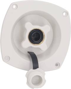 lot 65715 image: RV City Water Inlet, Wall Mounted RV City Water Inlet Filler Connection Pressure Regulator, City Water Hookup for Marine Motorhome Trailer Boat (White)