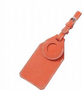 lot 65733 image: Monovale TSA Approved Luggage Tags with Apple AirTag Holder (Orange, 1 Count)