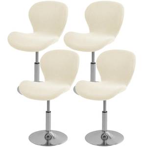 lot 2733 image: Gollense Bar Stool Covers with Backs, Set of 4 Stretch Jacquard Barstool Seat Covers, Washable Swivel Pub Counter Height Chair Slipcover Protector for Home Kitchen Cafe (Jacquard-Beige)