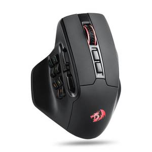 lot 2753 image: Redragon M811 PRO Wireless MMO Gaming Mouse, 15 Programmable Buttons RGB Gamer Mouse wErgonomic Natural Grip Build, 10 Side Macro Keys, Software Supports DIY Keybinds & Backlit