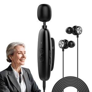 lot 2766 image: IceHeat Personal Sound Amplifier for Seniors Affordable &amp Easy-to-Use, 50dB Gain, 7-Level Tone Control, Noise Cancelling, Rechargeable with Long Battery Life, Black