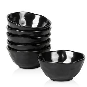 lot 2773 image: vicrays Ceramic Small Dessert Bowls Set - 10 oz, Set of 6, Microwave, Oven and Dishwasher Safe, for Rice, Ice Cream, Soup, Snacks, Cereal, Chili, Side Dishes etc, Kitchen Bowls Set, Black