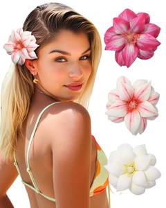 lot 2784 image: Molans 3PCS Floral Hair Clips for Women - Spring Summer Flower Bobby Pins with Non-Slip Grip, Cute Bridal Hair Accessories for Girl