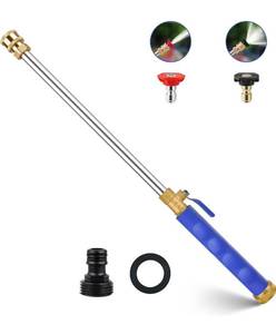 lot 2793 image: 2026 Upgraded Jet Nozzle Power Washer for Garden Hose, 2-In-1 High Pressure Wand with 2 Different Nozzles and Quick Connectors, High Pressure Washer Tools For Patio Car Pet Window Washing (blue)