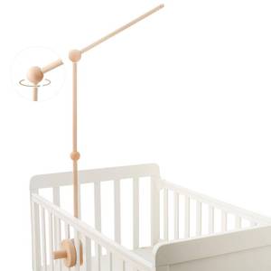 lot 2815 image: Baby Crib Mobile Arm,HBM 36 inch Wooden Mobile Arm for Crib Mobile Hanger for Crib Baby Girl Nursery Decor
