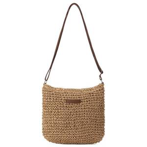 lot 2845 image: RNIEGA Small Straw Beach Bags for Women Summer Crossbody Bag Shoulder Bag Woven Purse for Vacation Small Compact Daily Bags